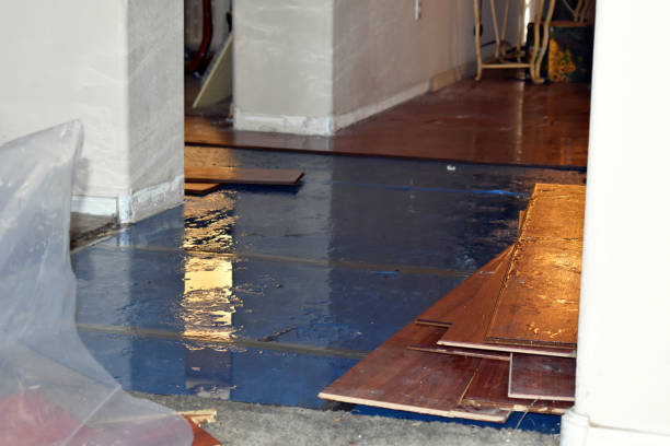 Professional Flood Damage Restoration technician working in Bangor, ME